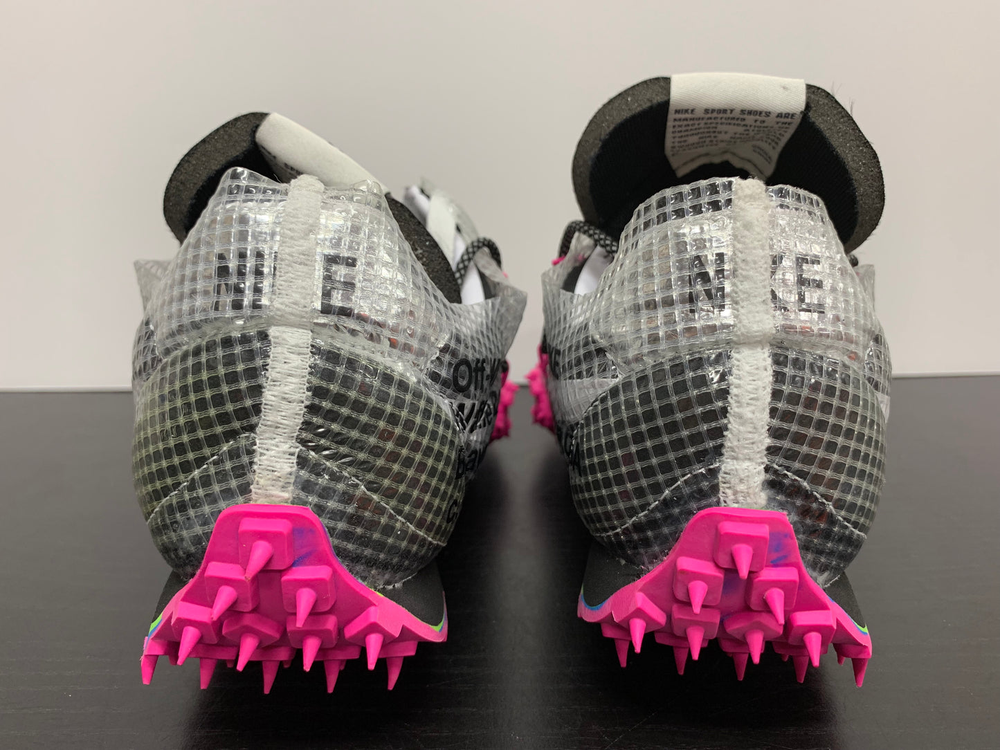 WMNS Nike Waffle Racer Off-White Black Size 13.5W