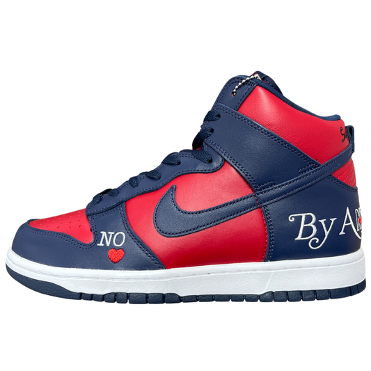 Nike SB Dunk High Supreme By Any Means Red Navy