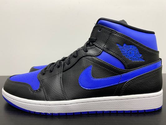 Nike Air Jordan 1 Mid Black Hyper Royal