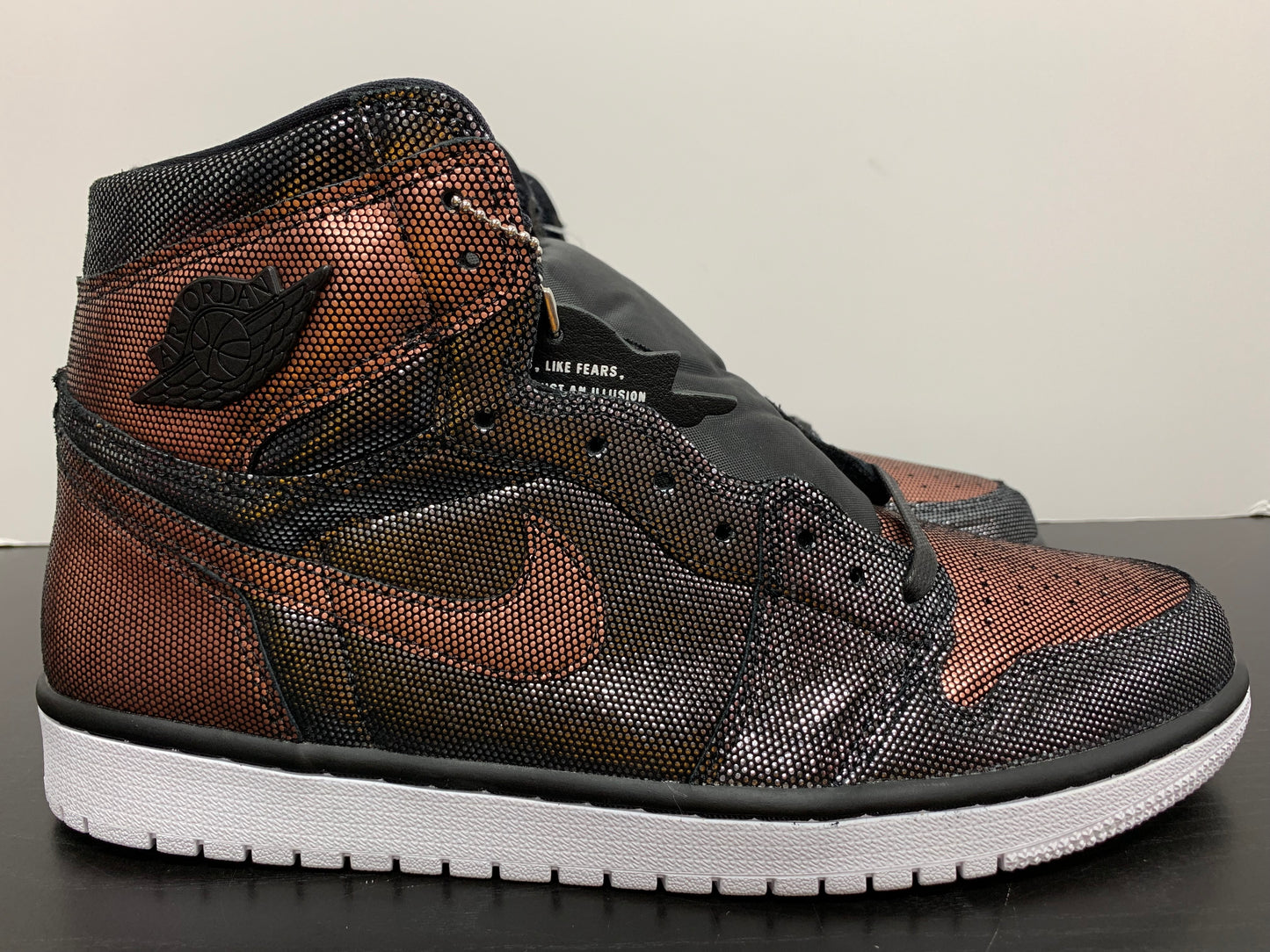 WMNS Nike Air Jordan 1 Fearless Black Metallic Rose Gold