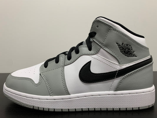 Nike Air Jordan 1 Mid Light Smoke Grey GS