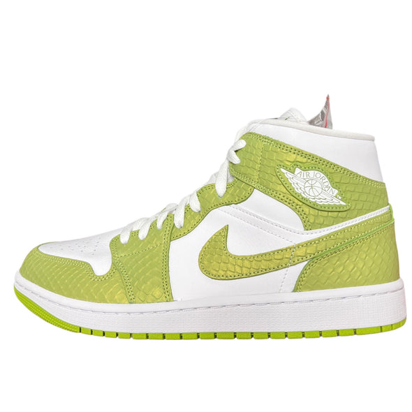 WMNS Nike Air Jordan 1 Mid Green Python