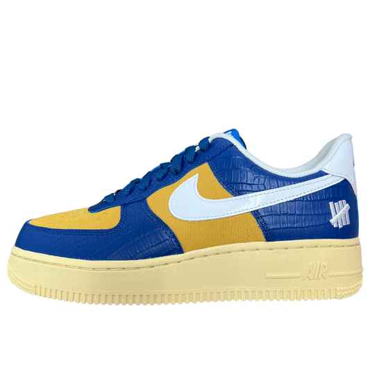 Nike Air Force 1 Low Undefeated 5 On It Blue Yellow Croc