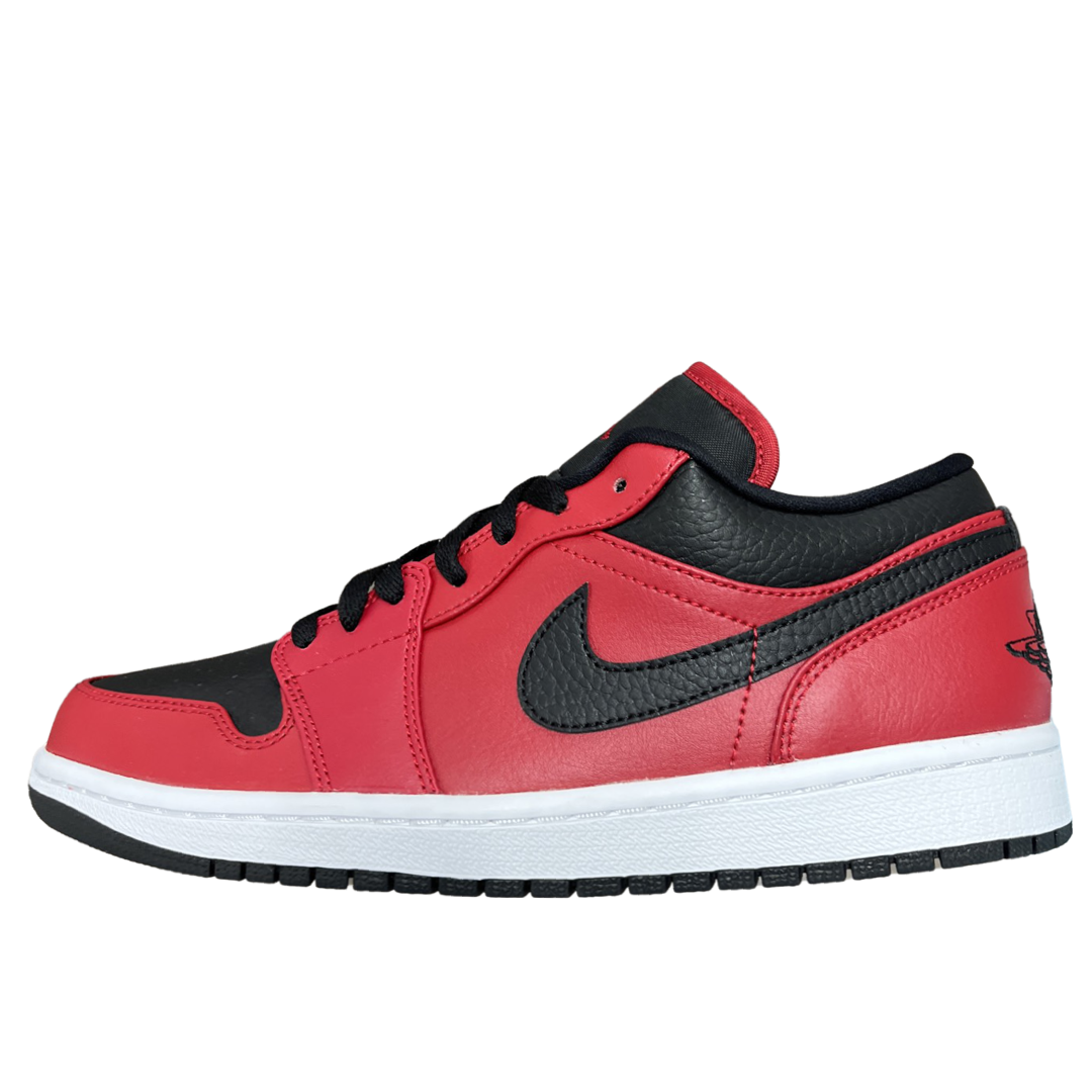 Nike Air Jordan 1 Low Reverse Bred Pebbled Swoosh