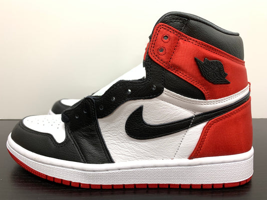 WMNS Nike Air Jordan 1 Satin Black Toe