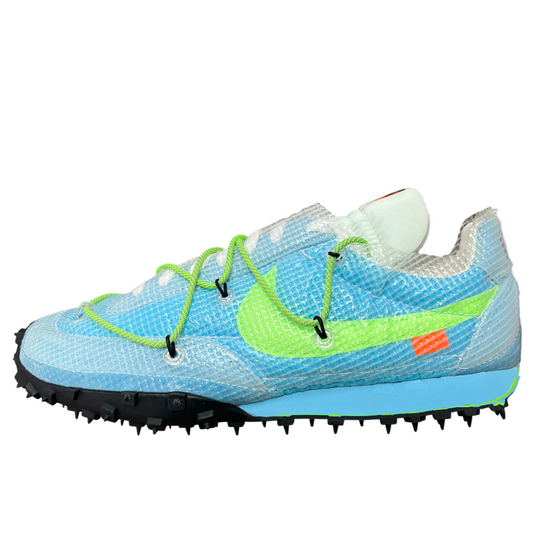 WMNS Nike Waffle Racer Off-White Vivid Sky