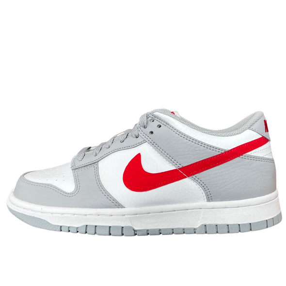 Nike Dunk Low White Grey Red GS