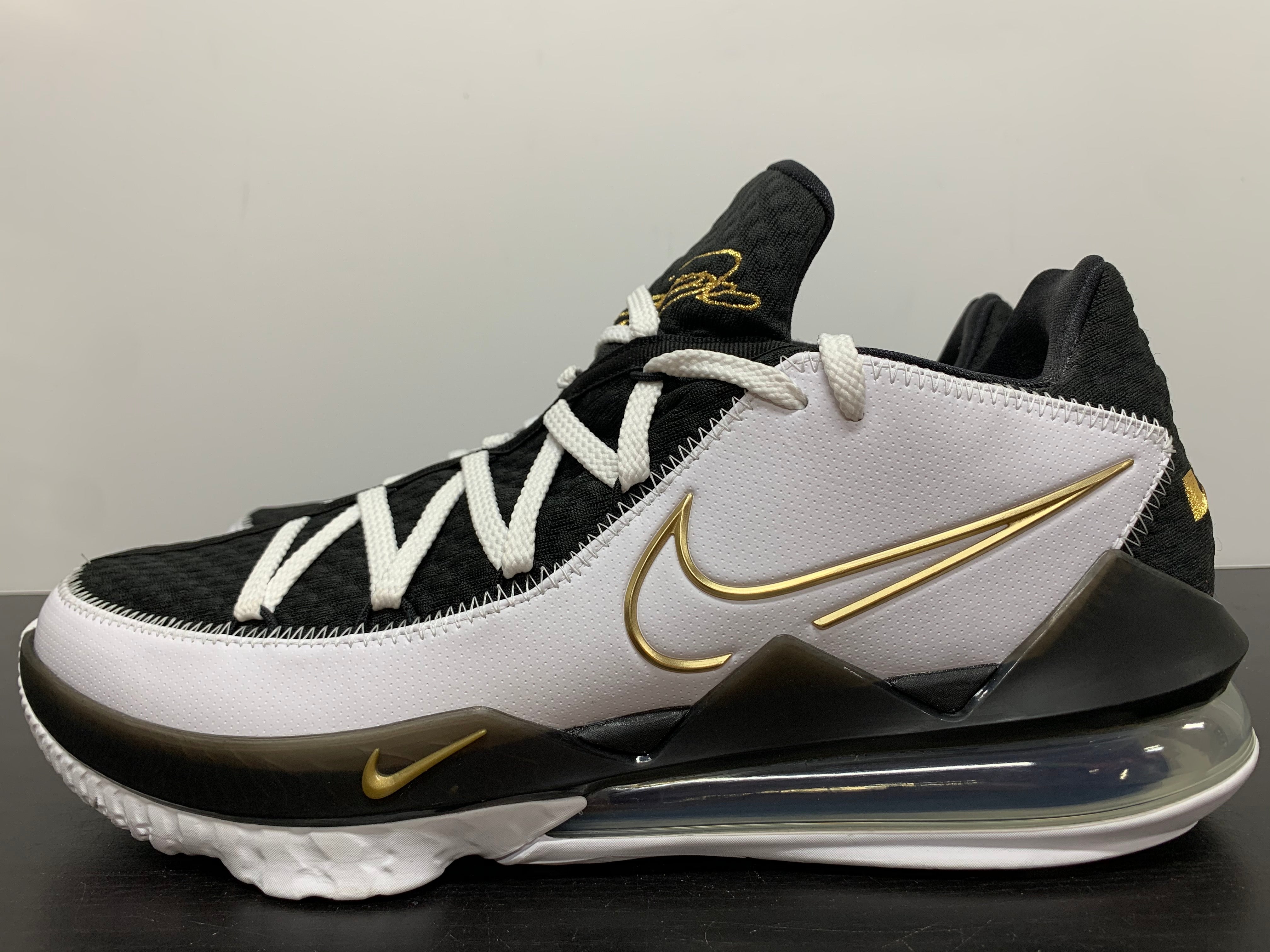 Nike LeBron 17 Low White Metallic Gold â ChillyKicks