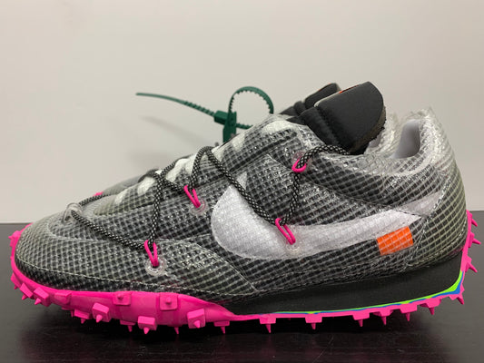 WMNS Nike Waffle Racer Off-White Black Size 13.5W