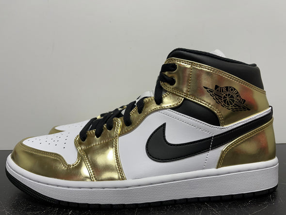 Nike Air Jordan 1 Mid Metallic Gold
