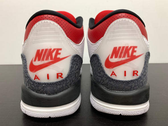 Nike Air Jordan 3 SE Fire Red Denim GS